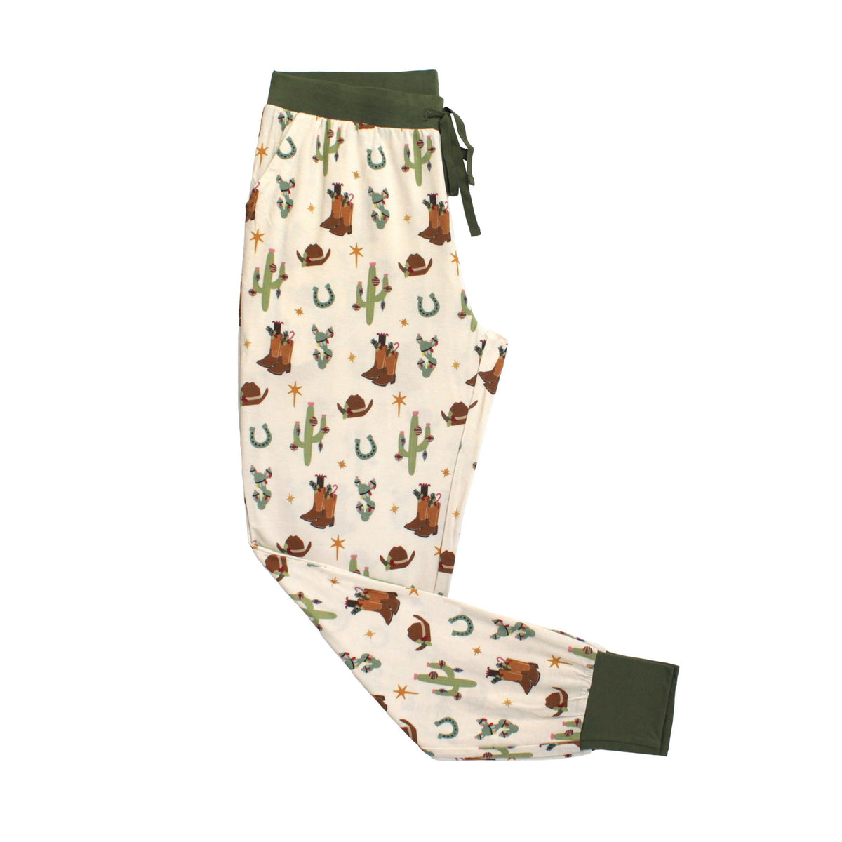 Cowboy Christmas Women's Bamboo Joggers
