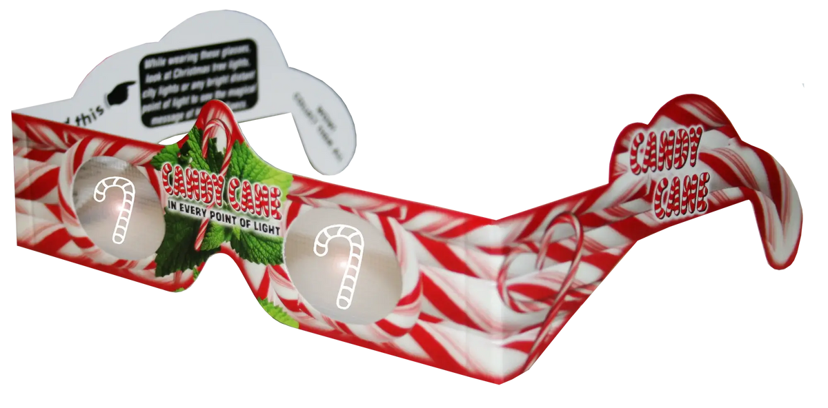 American Paper Optics, LLC - Candy Cane  3D HolidaySpecs Glasses - 25 Pack