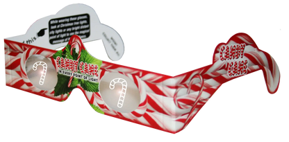 American Paper Optics, LLC - Candy Cane  3D HolidaySpecs Glasses - 25 Pack