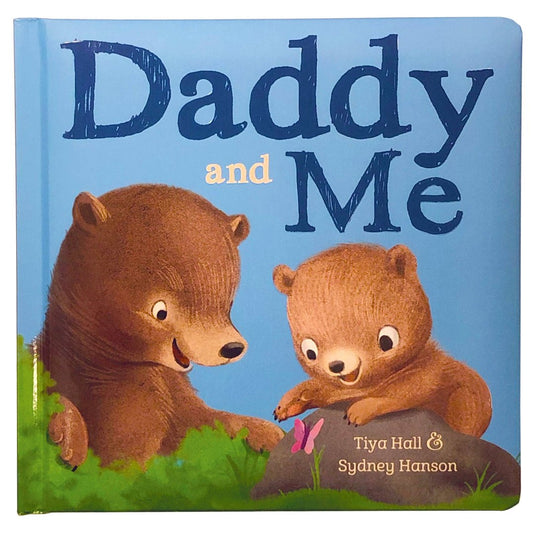 daddy and kid bear playing in the forest book cover