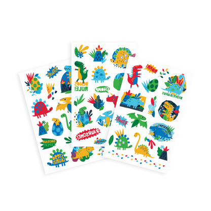Temporary Dinosaur themed tattoos