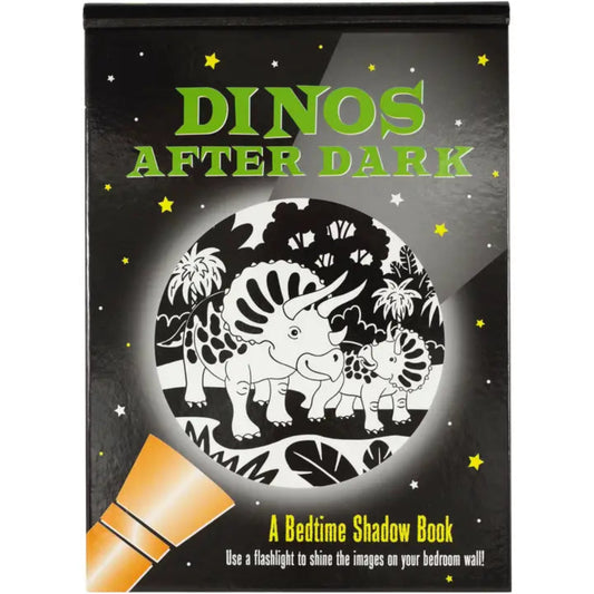 dinos after dark, a bedtime shadow book