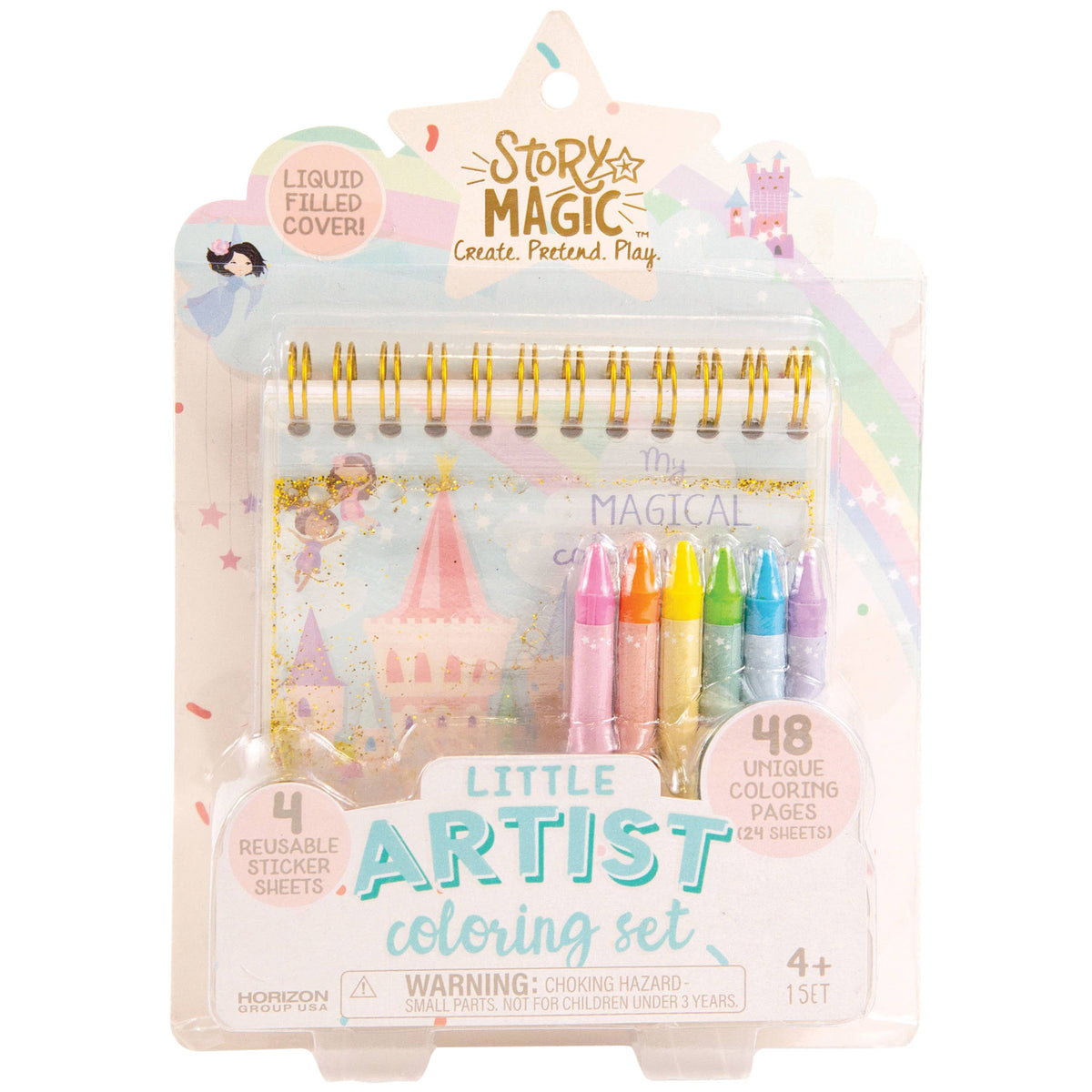 US Toy Company - Little Art Coloring Set 6-unit case pack