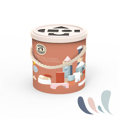 Speedy Monkey - Drum with 100 Blocks Shape Sorter
