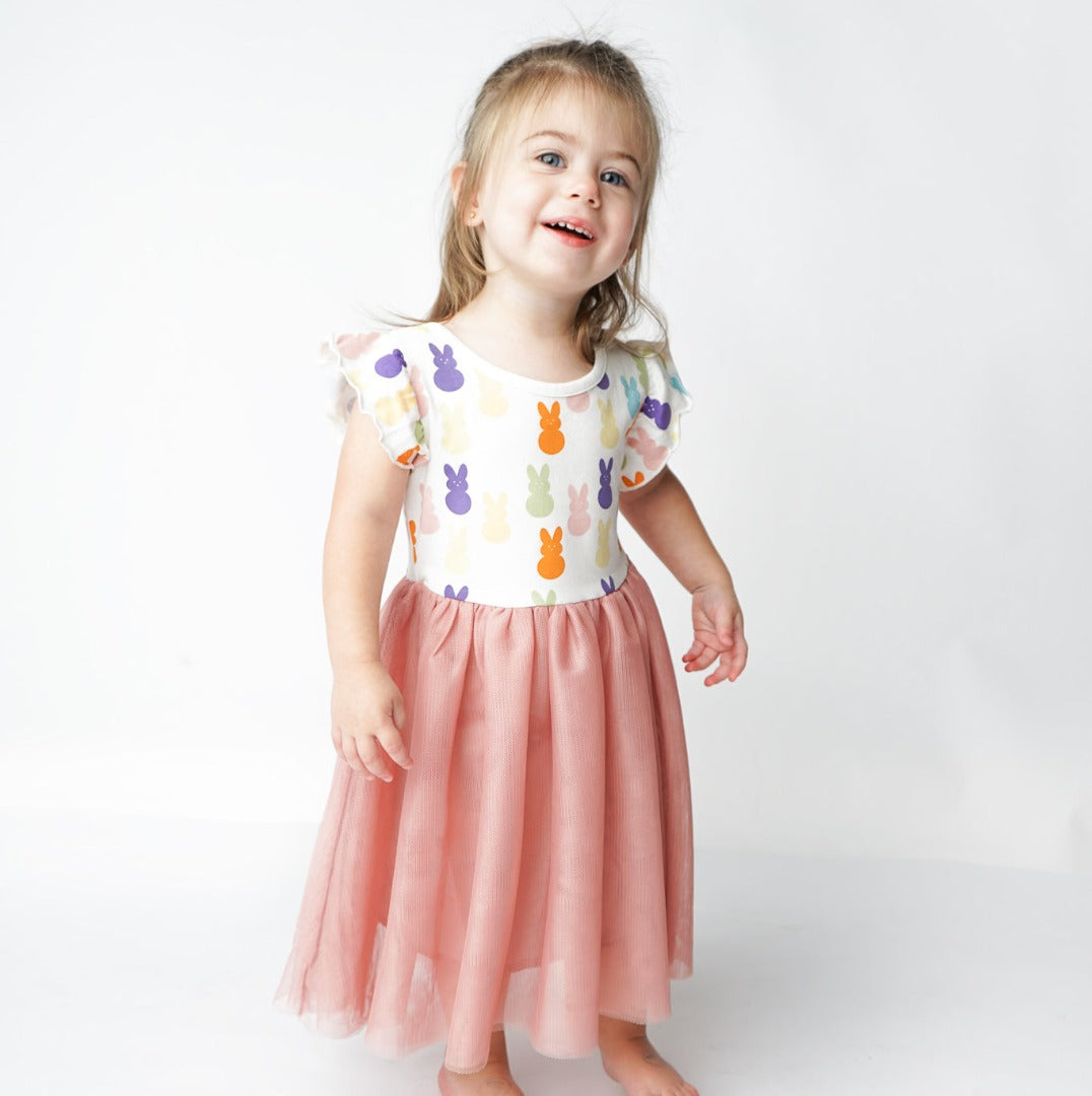 *FINAL SALE* Easter Bunny COTTON Tulle Twirl Dress