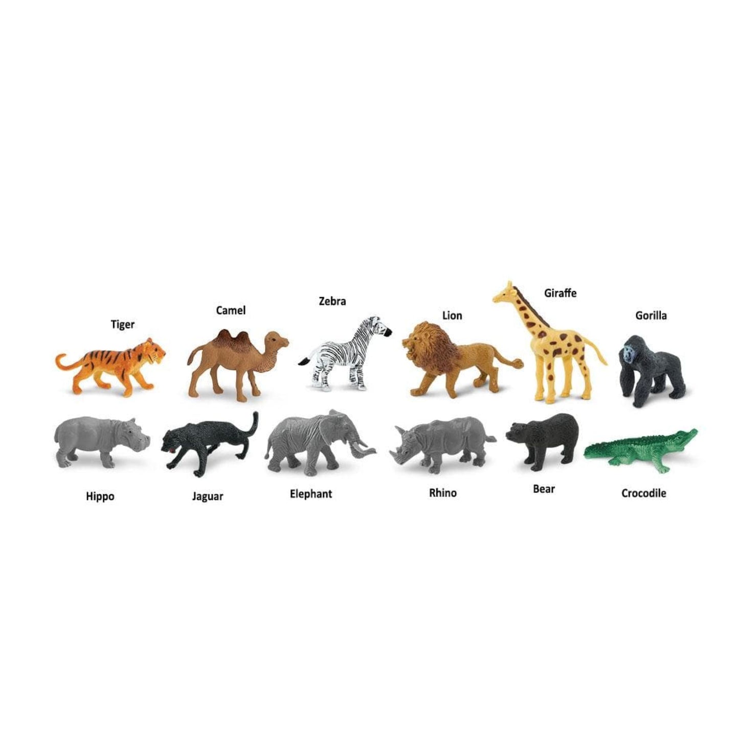 Safari Ltd. Wild Animal Toys TOOB® - 12 Piece Miniature Wildlife Figurine Set