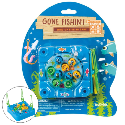 Toysmith - Toysmith Gone Fishin' Board Or Travel Game, Blue