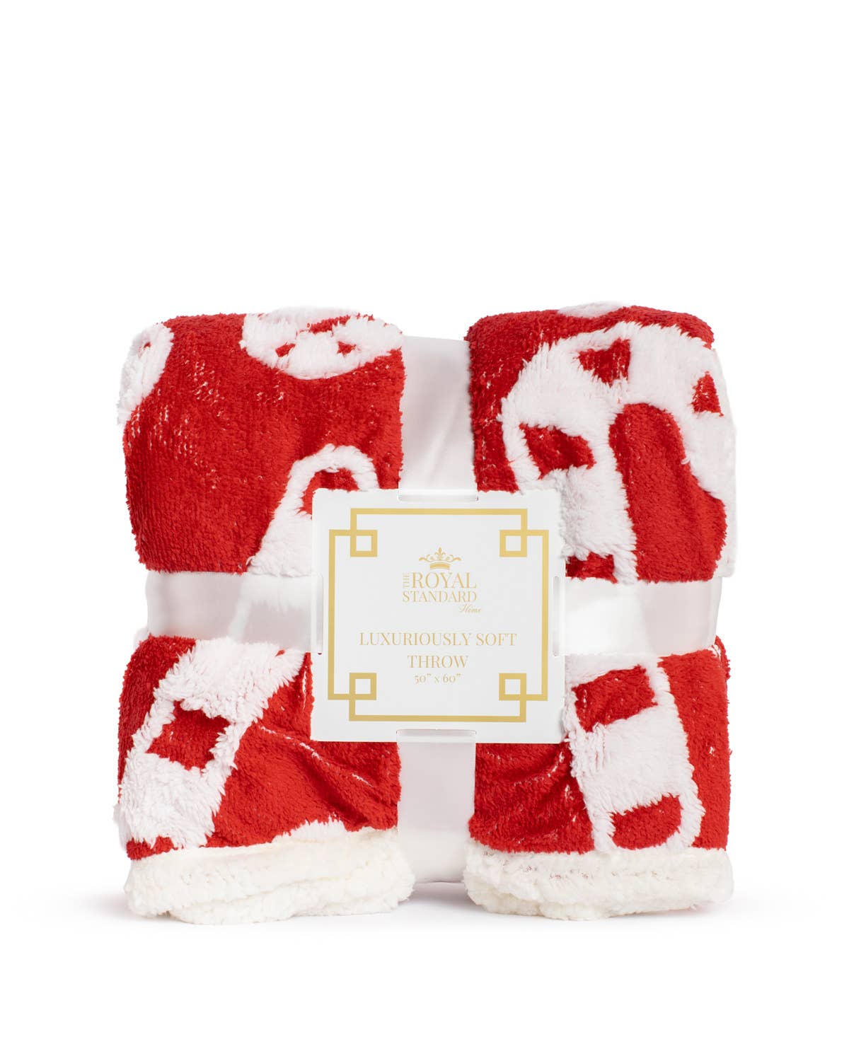 The Royal Standard - Candy Cane Throw   Red/White   50x60