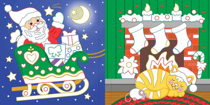 Peter Pauper Press - Color-By-Foil Sticker Book -- Christmas