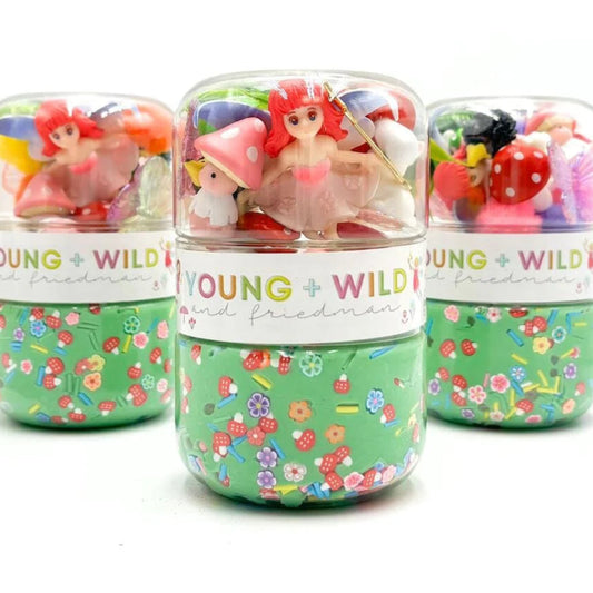 fairy themed grab and go dough jar