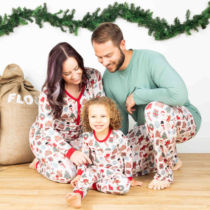 Milk and Cookies Christmas Bamboo Relaxed Lounge Pajama Pants