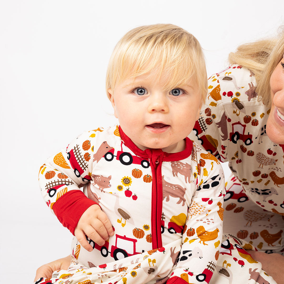 Baby boy and mom matching online pajamas