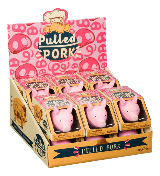 Farm Fresh Pulled Pork Funny Squishy Pig Toy (Sold Separately)