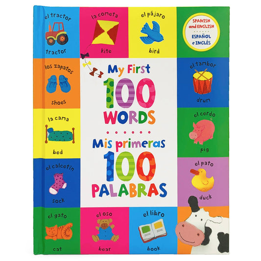 book in english/Spanish with 100 first words