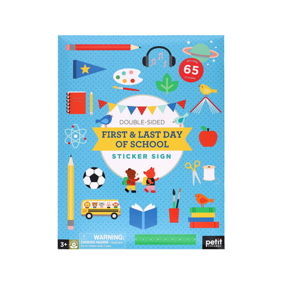 first and last day of school sticker book