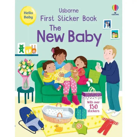 a sticker book for kids about the new baby 