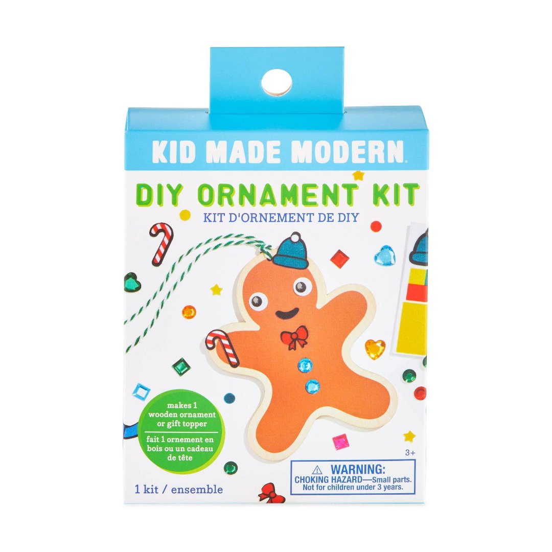 craft kit to decorate your own gingerbread man ornament