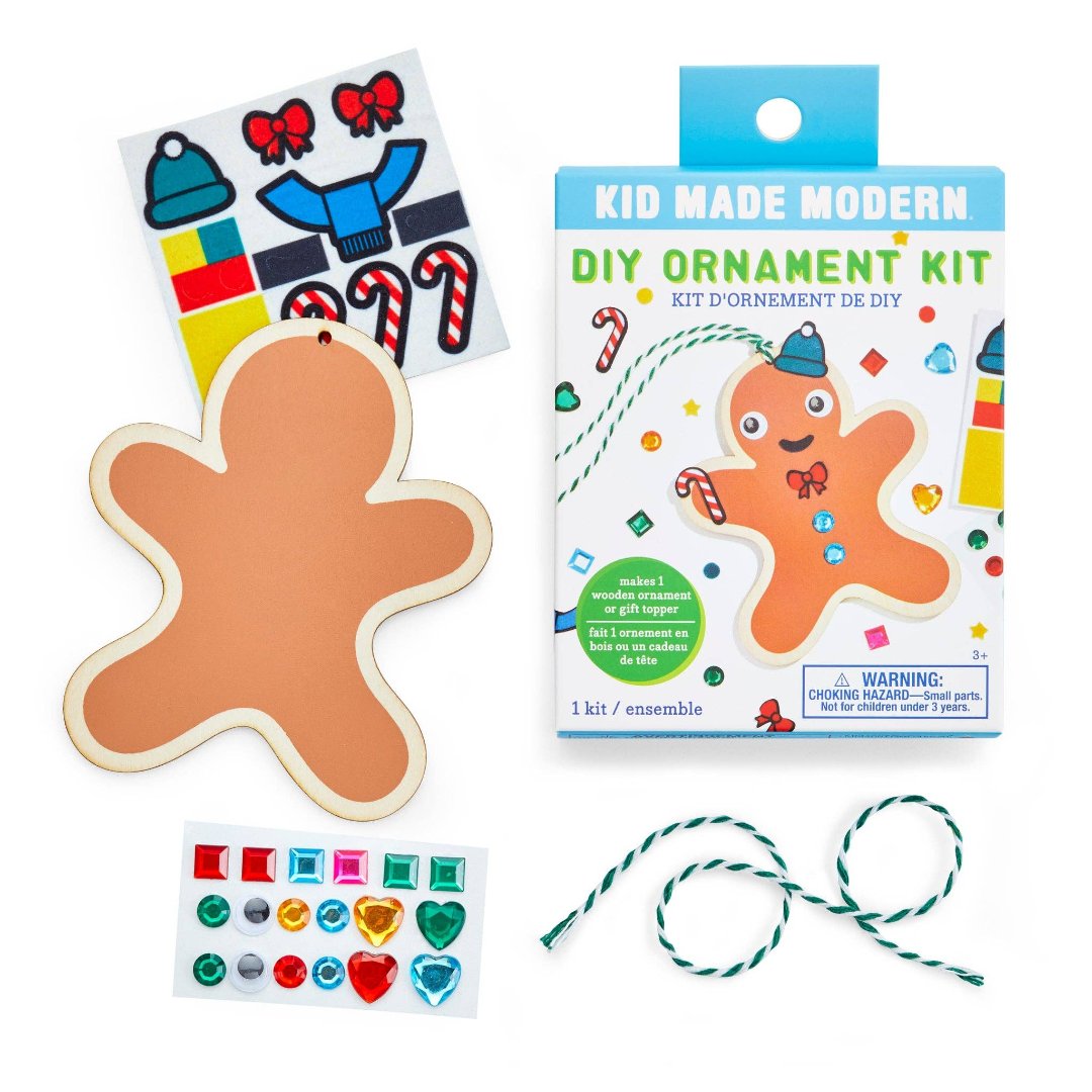 craft kit to decorate your own gingerbread man ornament