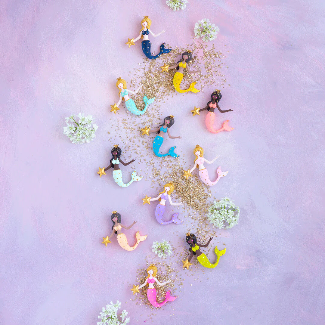 Colorful Mermaid Christmas Holiday Ornament