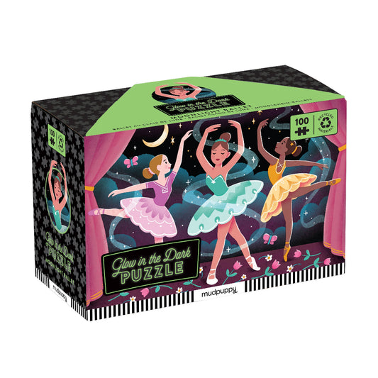 glow in the dark puzzle with ballerinas on it