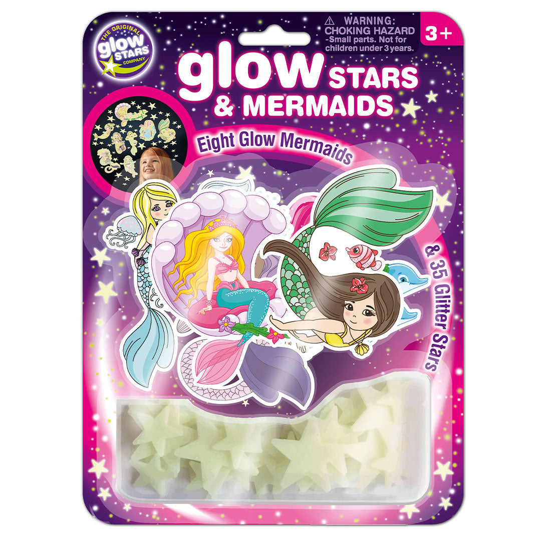The Original Glow Stars and Mermaids Wall Decorations