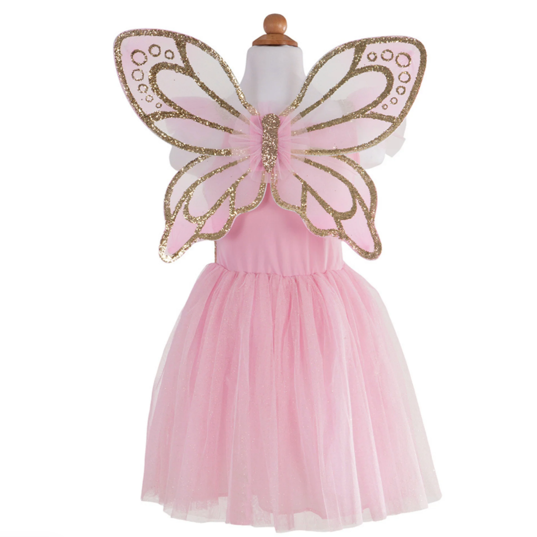 Great Pretenders Gold Butterfly Dress with Fairy Wings