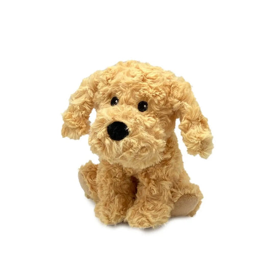 Gold colored dog plush