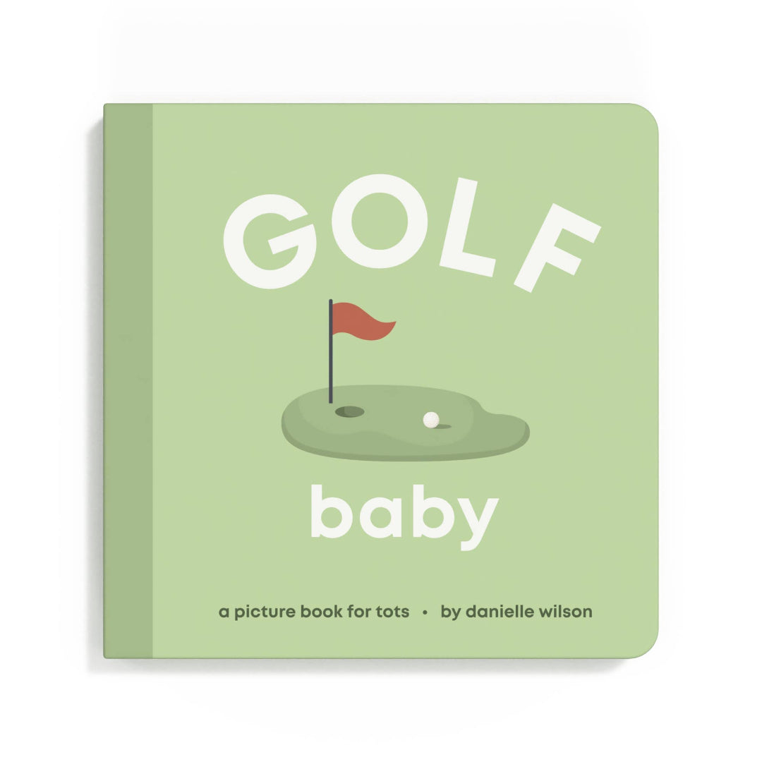 a baby board book about golf