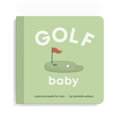 a baby board book about golf