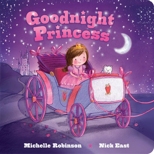 board book with a princess in a carriage on the cover