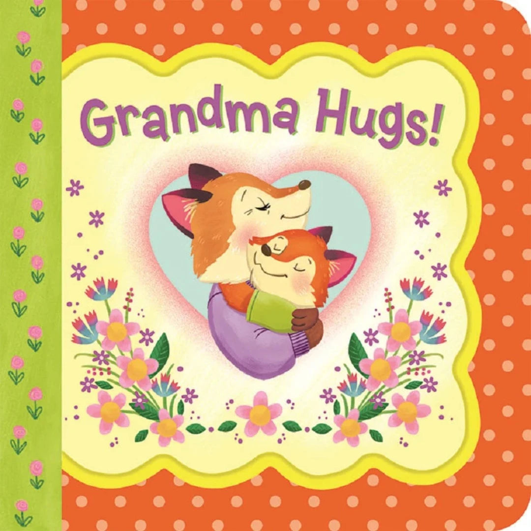 grandma and baby fox hugging (book cover)
