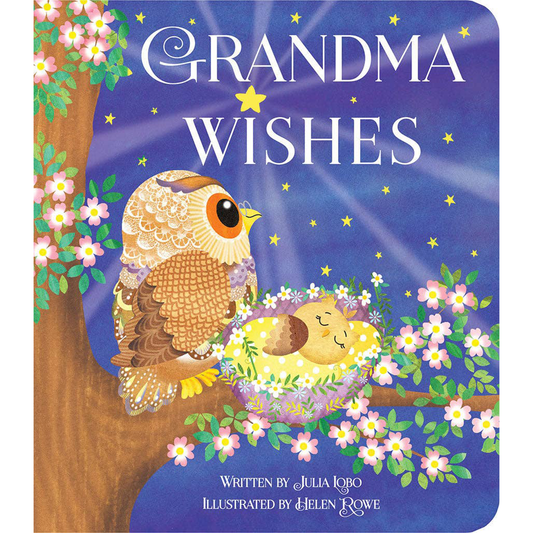 grandma owl and granddaughter owl on tree under the stars book cover