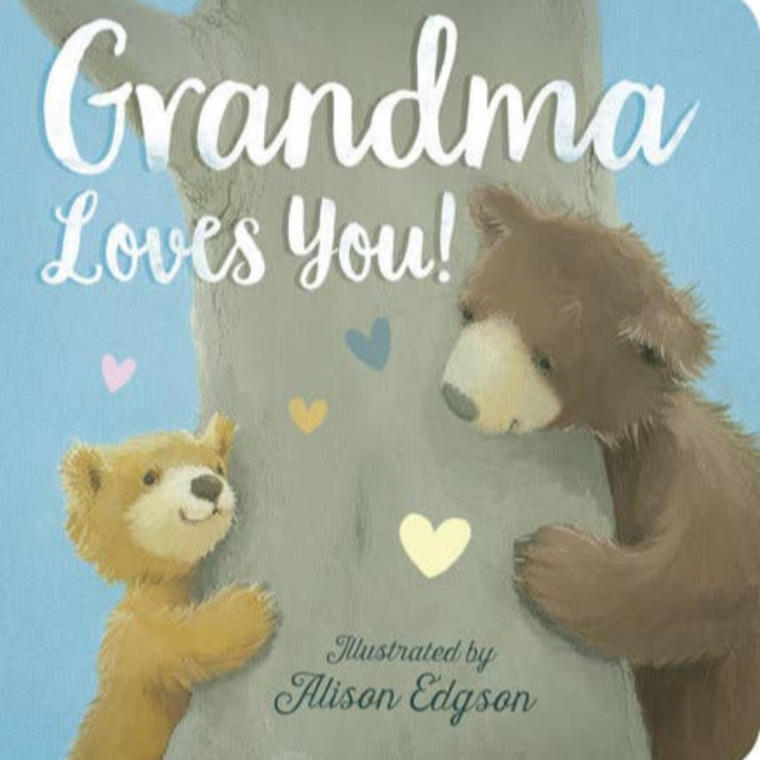 a book with a big tree and a grandma bear and a baby bear