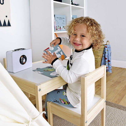 Lucy's Room Shy Little Ghost and Cowboy Skeleton Halloween Sticker