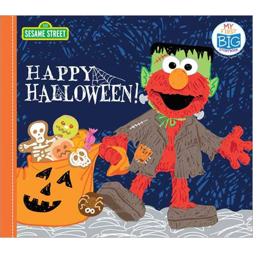 sesame street halloween themed board book