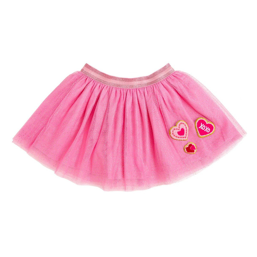 *Final Sale*Heart Patch Valentine's Day Tutu Kids Dress Up Skirt