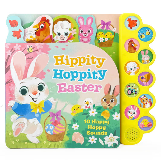 Easter themed book with lots of color and animals on the cover and 10 sound buttons along the side