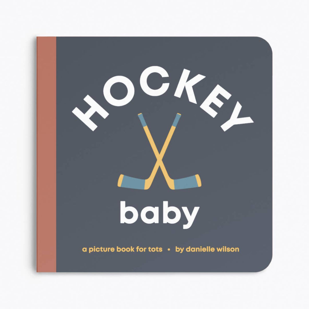 a baby board book about hockey