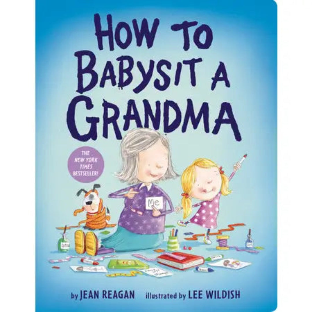 board book with a grandma and her granddaughter doing arts and crafts