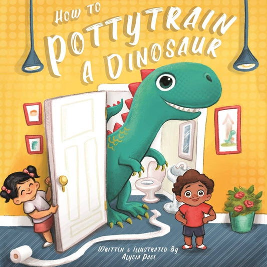 have your little one learn to go potty with the dinosaur potty training board book