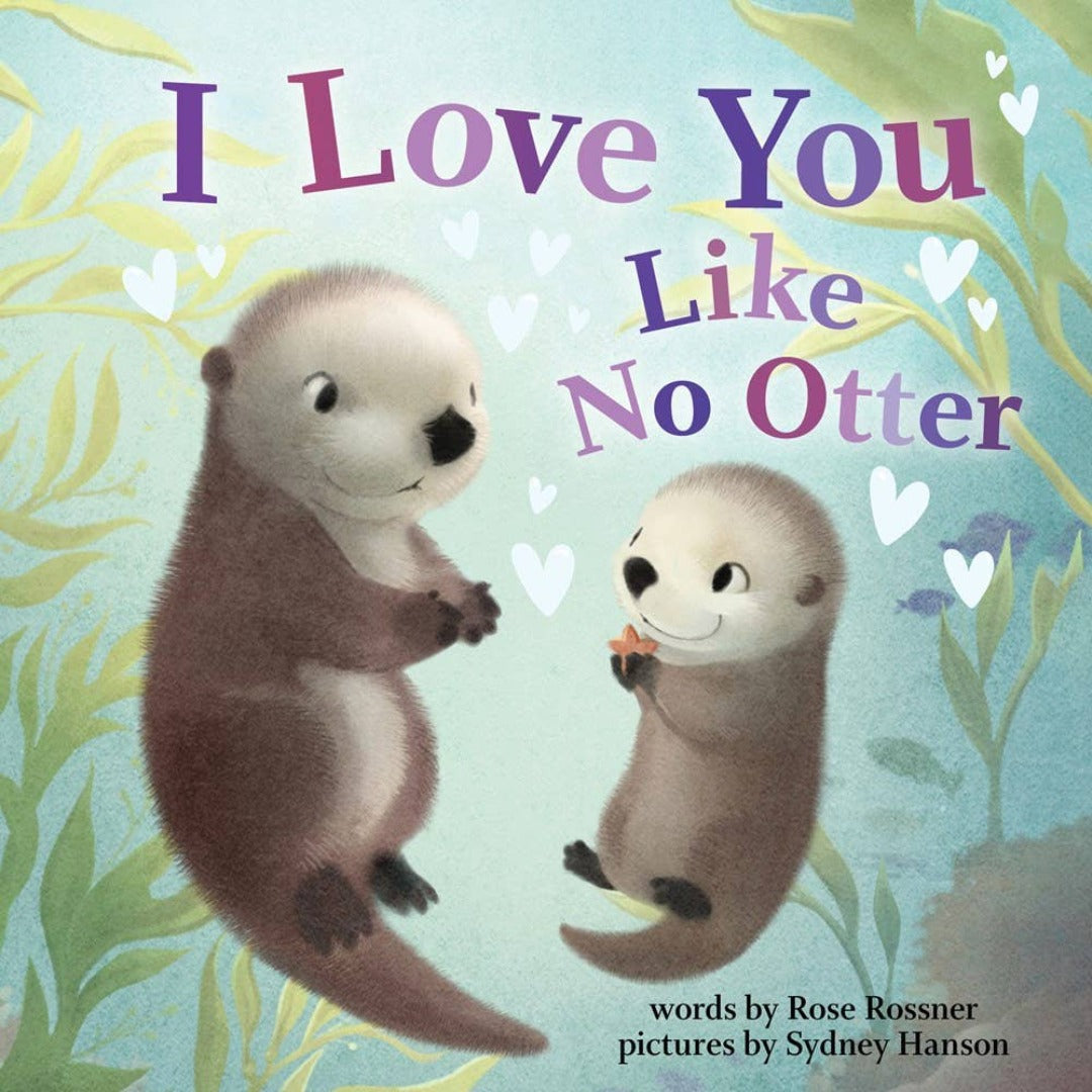 Momma and baby otter in the ocean book cover