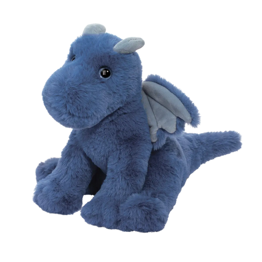 blue stuffed dragon toy