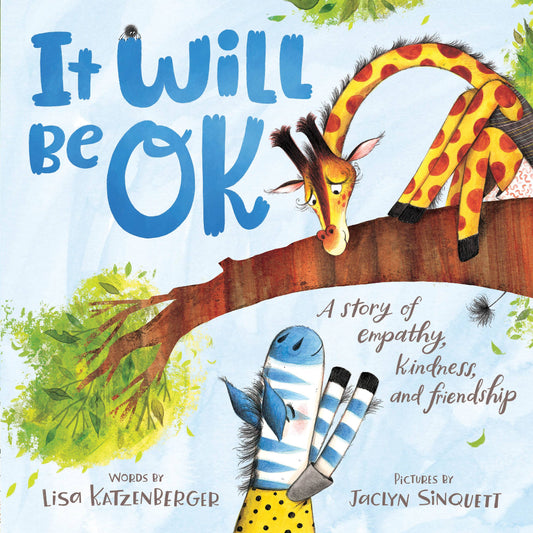 a picture of a giraffe sitting in the tree and a zebra standing on its hind legs and talking to the giraffe