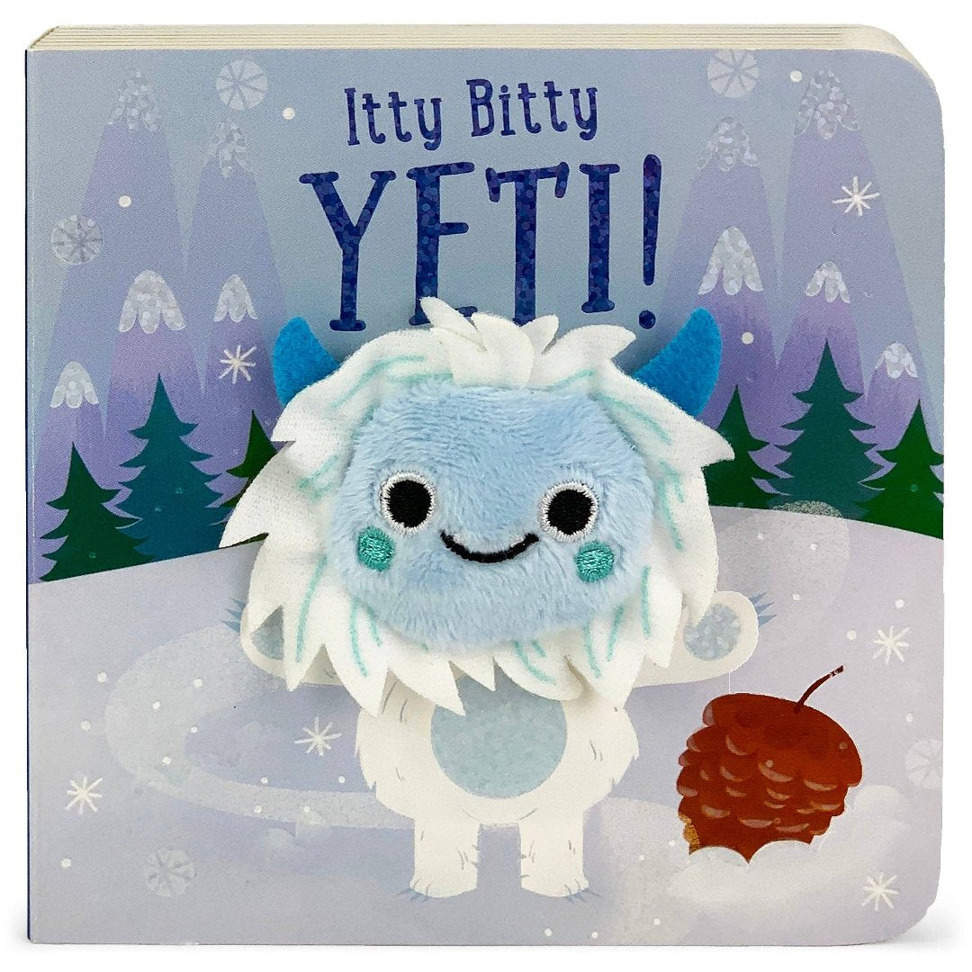 tiny yeti in a snowy forest book cover