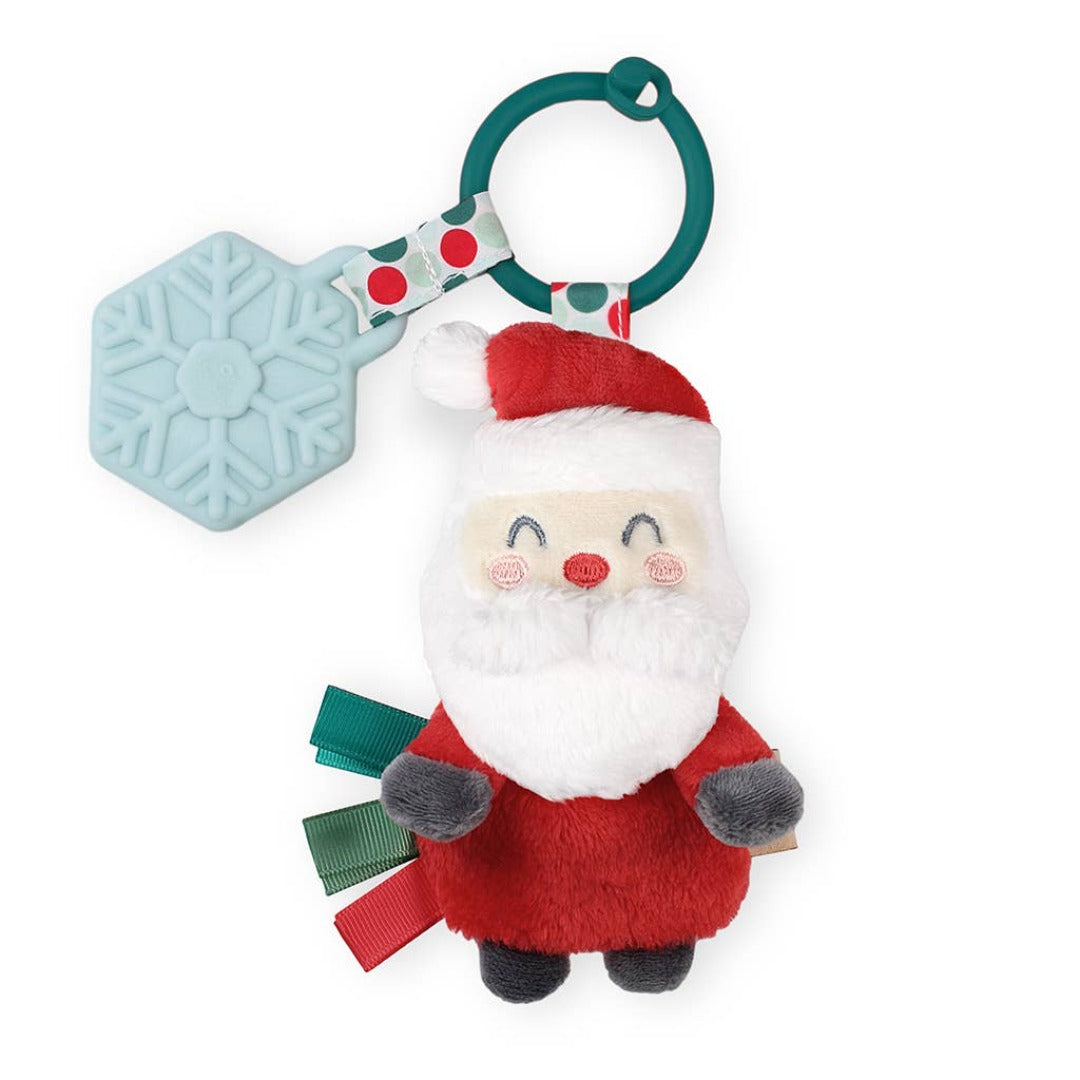 santa christmas themed teether and plush