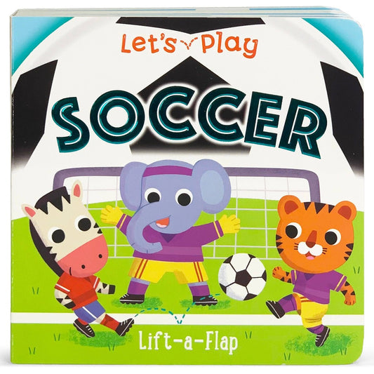 animals playing soccer (book cover)