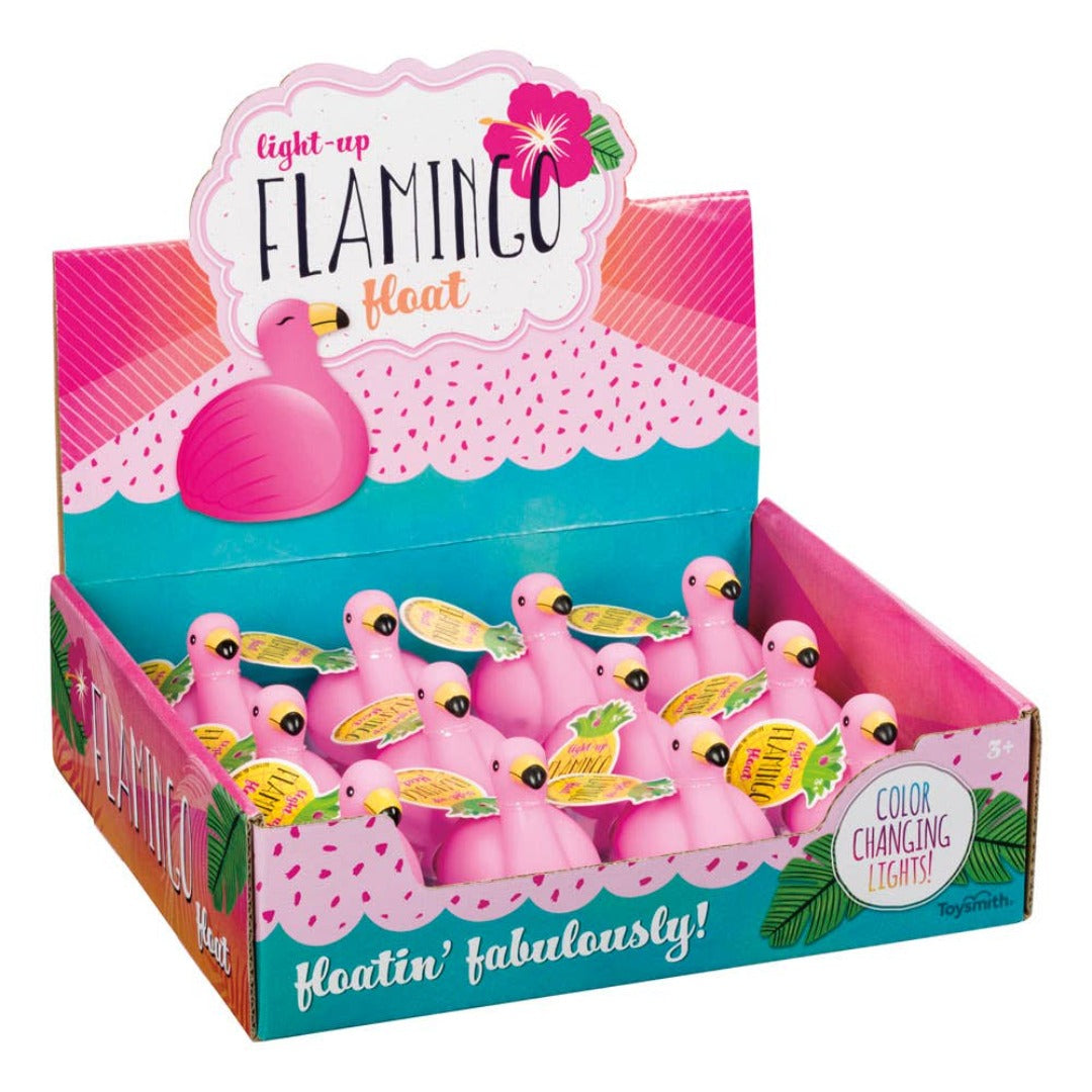 pink light up flamingo bath toy