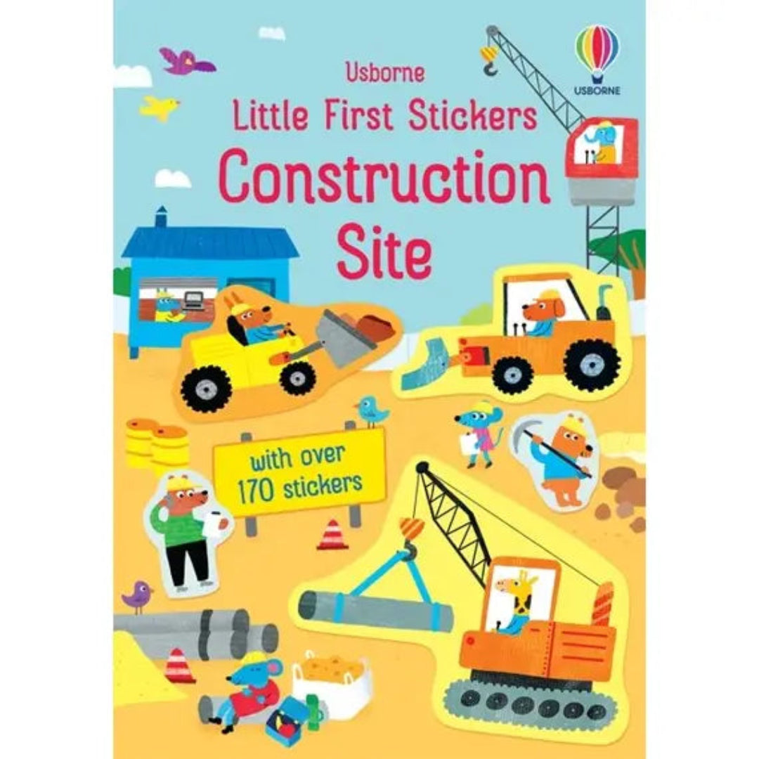 first sticker book thats construction themed