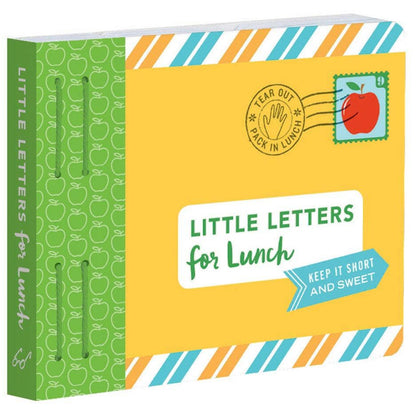 little letters for lunch boxes. they are in a book that you tear out the pages