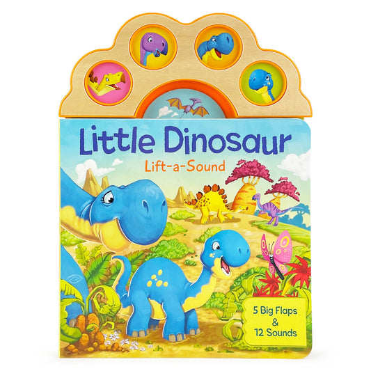sound book with several dinosaurs on the cover